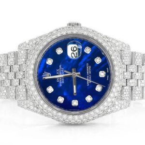 Rolex Datejust 40MM Full Iced Automatic Steel Watch 17.30CT.