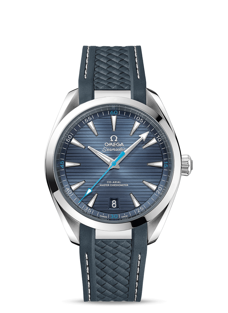 EF3E58BF-FED2-EEF0-F41D-0917C7A2A068 Seamaster Aqua Terra 150m Light Blue 41mm - Image 1