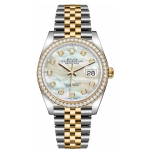 Rolex Datejust 36 Mother of Pearl Diamond Watch 116243-0018