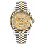 Rolex Sky-Dweller 42mm Champagne Dial Men's Watch 326933-0004