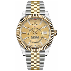 Rolex Sky-Dweller 42mm Champagne Dial Men's Watch 326933-0004