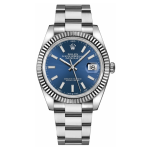 Rolex Datejust 41 Blue Dial Oyster Bracelet Watch 126334-0001