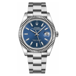 Rolex Datejust 41 Blue Dial Oyster Bracelet Watch 126334-0001