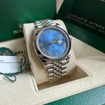 Rolex Datejust 41 Stainless Steel Blue Roman Dial Jubilee Bracelet Men's Watch M126300-0018 - Image 3