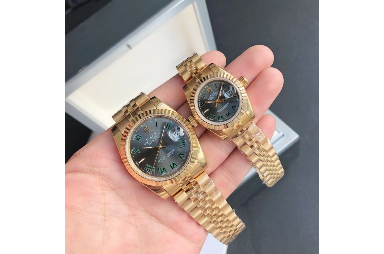 F6A72ACE-BD74-55FF-A9C6-0A5CA2F5350C Rolex Datejust 36/28mm RG/RG Jubilee Bracelet - Image 1