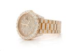 ROLEX DAY-DATE 40MM YELLOW GOLD AUTOMATIC STAINLESS STEEL WATCH FULL ICED MOISSANITE 23.00CT - Image 3