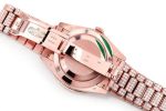 ROLEX DAYDATE 40MM ROSE GOLD AUTOMATIC STAINLESS STEEL WATCH FULL ICED MOISSANITE 24.00CT - Image 2